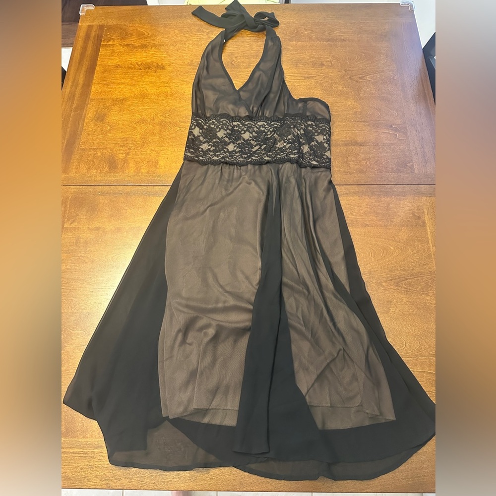 Connected Apparel Halter Dress